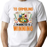 Nonebi Gambling Shirt - Premium Heavyweight Cotton T-Shirt - White