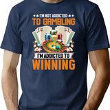 Nonebi Gambling Shirt - Premium Heavyweight Cotton T-Shirt - Navy