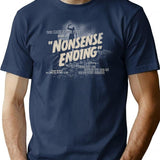 Nonsense Ending T-Shirt for Men & Women, T-Shirts Graphic Tee - Navy