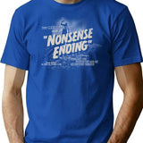 Nonsense Ending T-Shirt for Men & Women, T-Shirts Graphic Tee - Blue