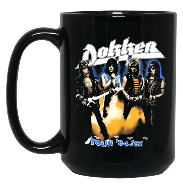 Nonudu Dokken 1984-85 for Men and Women Black Coffee Mug, Gift Coffee Mug - Black