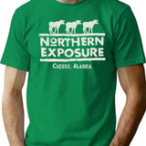 Northern Exposure Logo Worn T-Shirt for Men & Women, T-Shirts Graphic Tee - Green