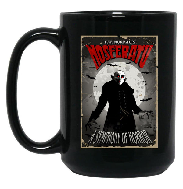 Nosferatu Black Coffee Mug, Gift Coffee Mug - Black