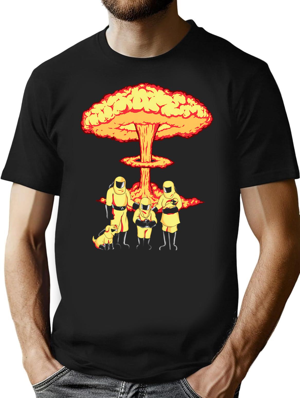 Nuclear Family T-Shirt for Men & Women, T-Shirts Graphic Tee - Black