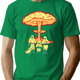 Nuclear Family T-Shirt for Men & Women, T-Shirts Graphic Tee - Green