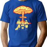 Nuclear Family T-Shirt for Men & Women, T-Shirts Graphic Tee - Blue
