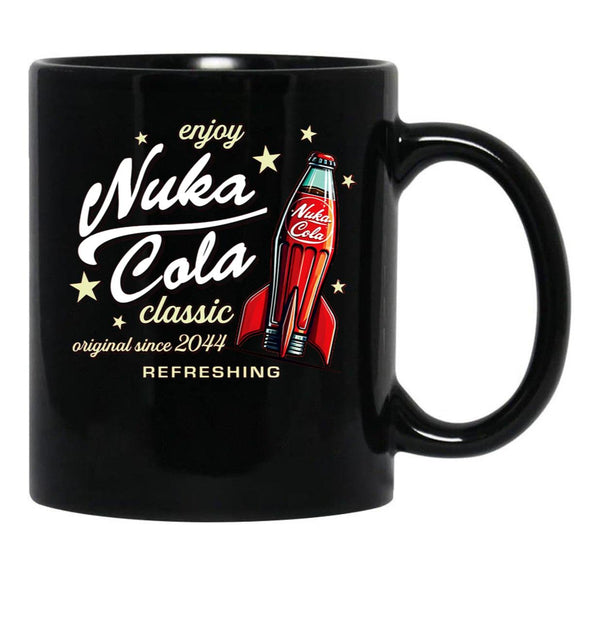 Nuka Cola Ad Dks Black Coffee Mug, Gift Coffee Mug - Black