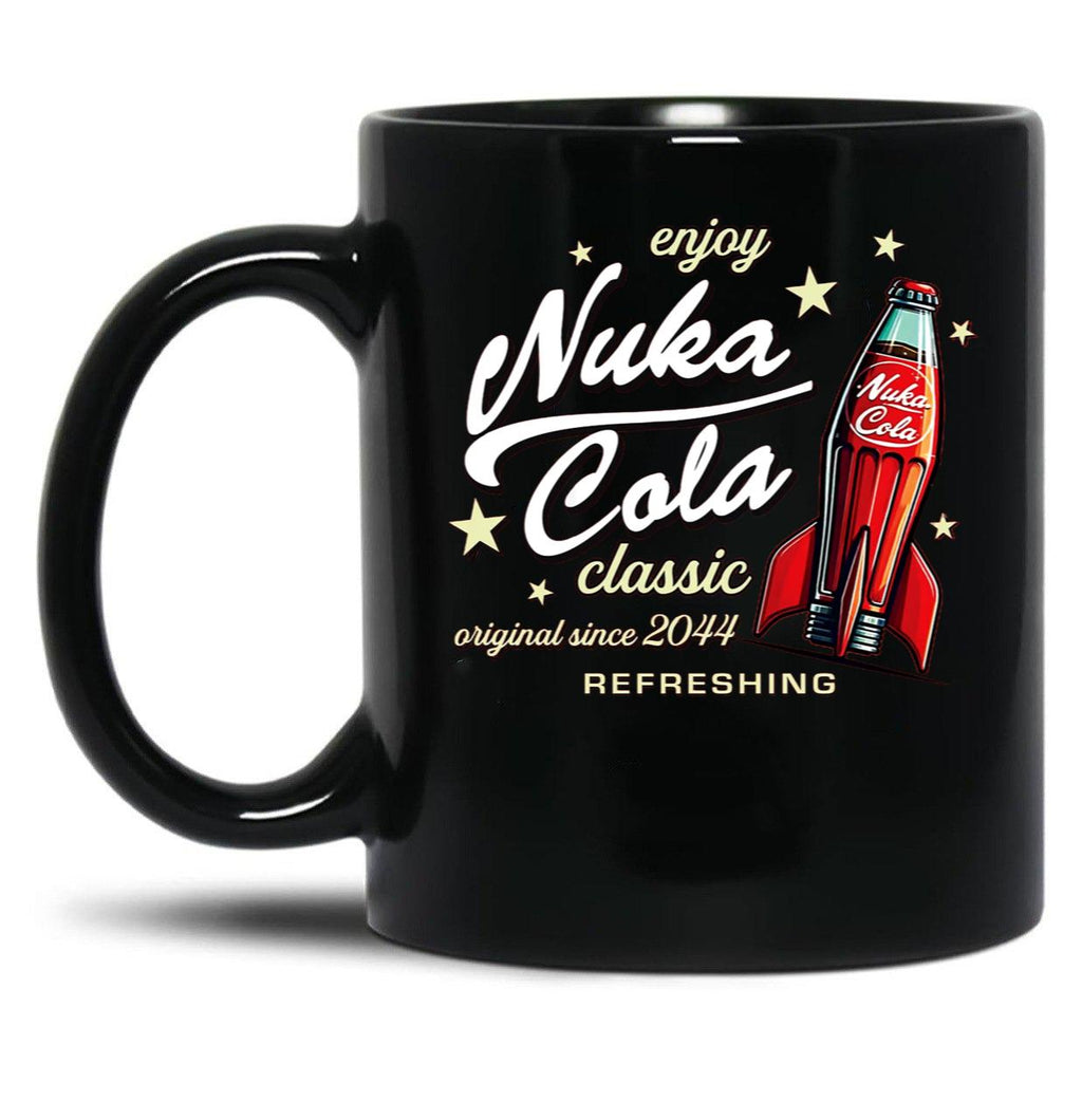 Nuka Cola Ad Dks Black Coffee Mug, Gift Coffee Mug
