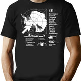 Ode 2 T-Shirt for Men & Women, T-Shirts Graphic Tee - Black
