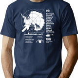 Ode 2 T-Shirt for Men & Women, T-Shirts Graphic Tee - Navy