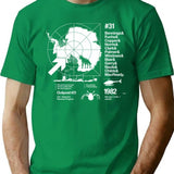 Ode 2 T-Shirt for Men & Women, T-Shirts Graphic Tee - Green