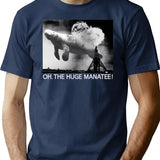 Oh The Huge Manatee Classic Meme T-Shirt for Men & Women, T-Shirts Graphic Tee - Navy
