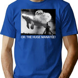 Oh The Huge Manatee Classic Meme T-Shirt for Men & Women, T-Shirts Graphic Tee - Blue