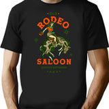 Old Rodeo Saloon Giddyup Buttercup. Vintage Cowgirl Pinup T-Shirt for Men & Women, T-Shirts Graphic Tee - Black