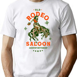 Old Rodeo Saloon Giddyup Buttercup. Vintage Cowgirl Pinup T-Shirt for Men & Women, T-Shirts Graphic Tee - White