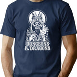 Old School Lich (For Black Shirts) T-Shirt for Men & Women, T-Shirts Graphic Tee - Navy