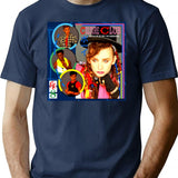 Old World Flowers And Their Charm T-Shirt for Men & Women, T-Shirts Graphic Tee - Navy
