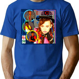 Old World Flowers And Their Charm T-Shirt for Men & Women, T-Shirts Graphic Tee - Blue