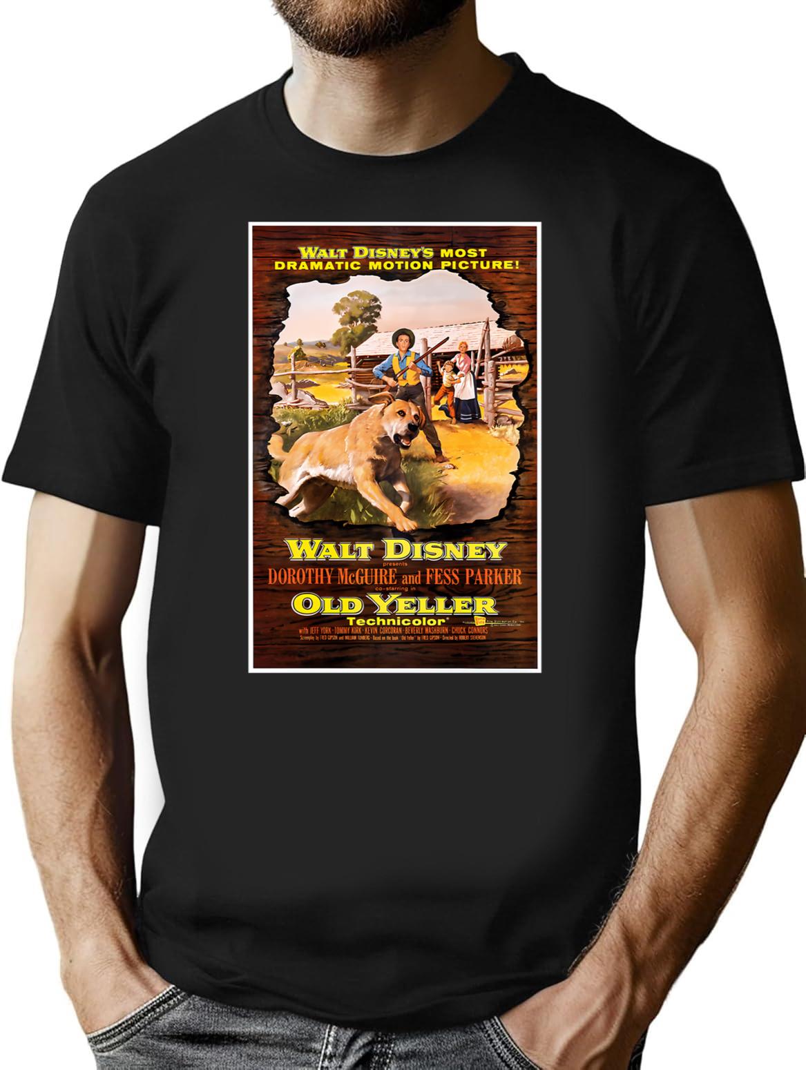 Old Yeller Classic T-Shirt for Men & Women, T-Shirts Graphic Tee - Black