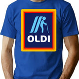 Oldi Design Logo Funny Birthday Gift Mother'S Day Father Day Christmas Gift T-Shirt for Men & Women, T-Shirts Graphic Tee - Blue