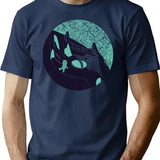 On The Hand T-Shirt for Men & Women, T-Shirts Graphic Tee - Navy