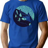 On The Hand T-Shirt for Men & Women, T-Shirts Graphic Tee - Blue