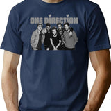One Direction Together Classic Premium Heavyweight Cotton T-Shirt - Navy