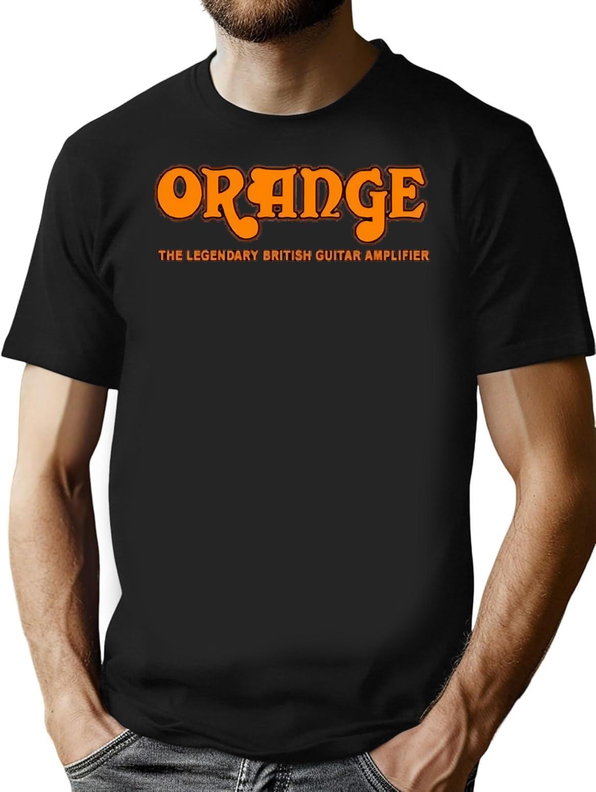 Orange Amplification T-Shirt for Men & Women, T-Shirts Graphic Tee - Black