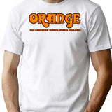 Orange Amplification T-Shirt for Men & Women, T-Shirts Graphic Tee - White