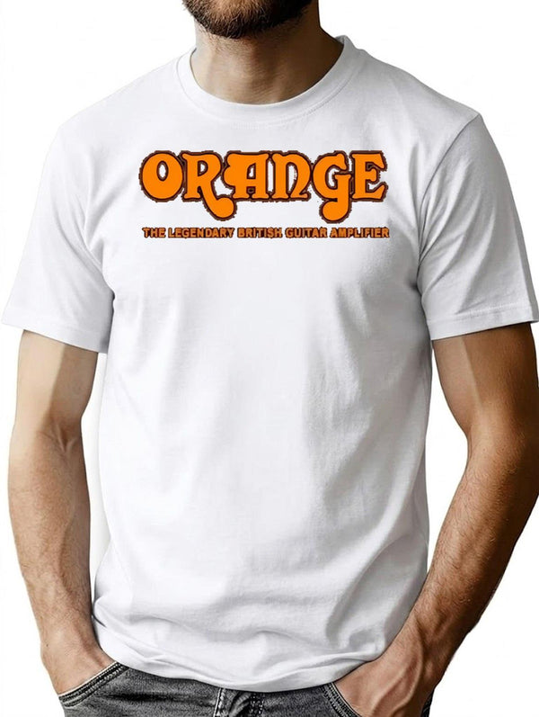 Orange Amplification T-Shirt for Men & Women, T-Shirts Graphic Tee - White