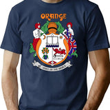 Orange Amps Vintage Crest T-Shirt for Men & Women, T-Shirts Graphic Tee - Navy