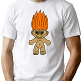Orange Hair Troll Doll T-Shirt for Men & Women, T-Shirts Graphic Tee - White