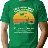 Original Funny Turkey Thanksgiving Day Wkrp T-Shirt for Men & Women, T-Shirts Graphic Tee - Green