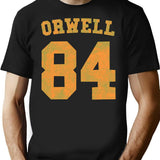 Orwell 84 (1) T-Shirt for Men & Women, T-Shirts Graphic Tee - Black