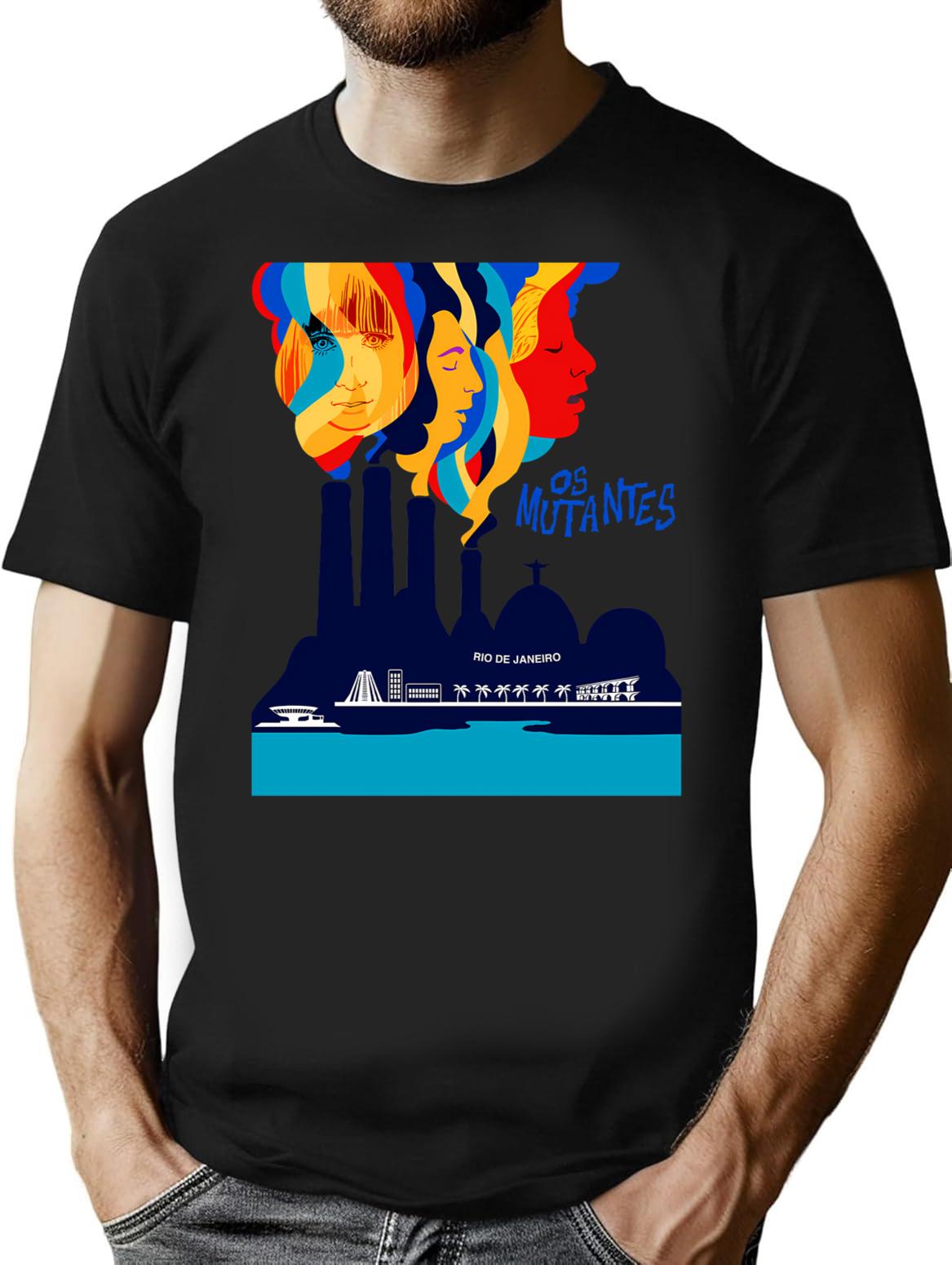 Os Mutantes T-Shirt for Men & Women, T-Shirts Graphic Tee - Black