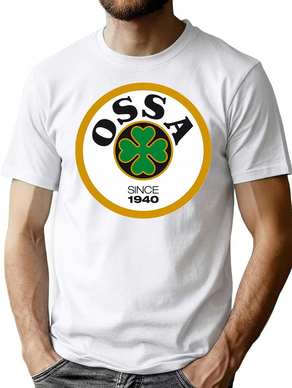 Ossa Retro Logo T-Shirt for Men & Women, T-Shirts Graphic Tee - White