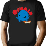 Oswald Octopus T-Shirt for Men & Women, T-Shirts Graphic Tee - Black