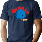 Oswald Octopus T-Shirt for Men & Women, T-Shirts Graphic Tee - Navy