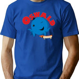 Oswald Octopus T-Shirt for Men & Women, T-Shirts Graphic Tee - Blue