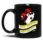Otter BUC Around and Find Out Black Coffee Mug, Gift Coffee Mug