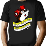 Otter BUC Around and Find Out Premium Heavyweight Cotton T-Shirt - Black