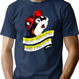 Otter BUC Around and Find Out Premium Heavyweight Cotton T-Shirt - Navy