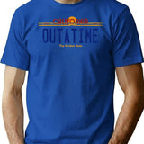 Outatime T-Shirt for Men & Women, T-Shirts Graphic Tee - Blue
