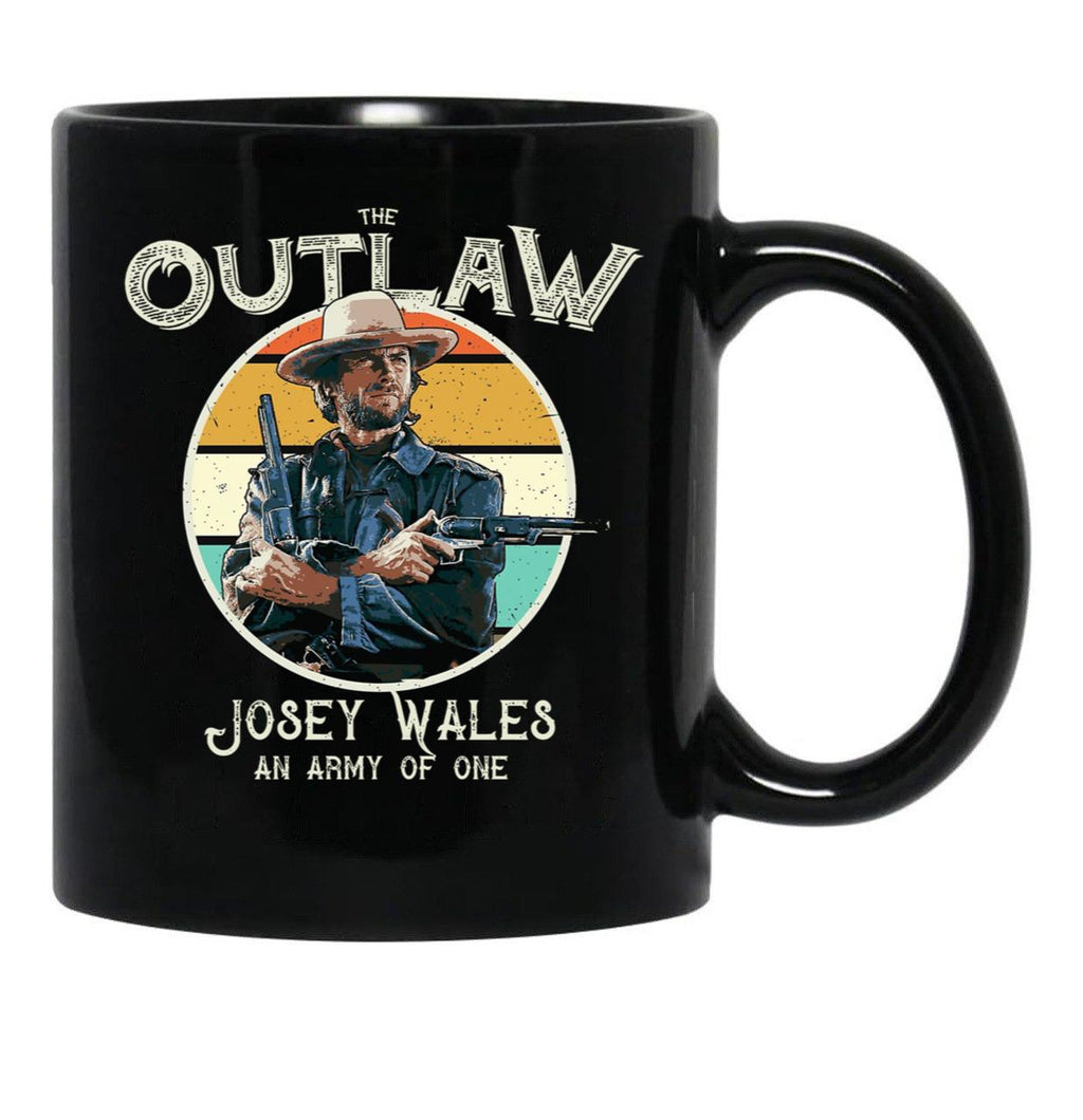 Outlaw Josey Wales Black Coffee Mug, Gift Coffee Mug - Black