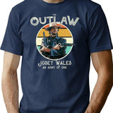 Outlaw Josey Wales Premium Heavyweight Cotton T-Shirt - Navy