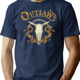 Outlaws Band Classic T-Shirt for Men & Women, T-Shirts Graphic Tee - Navy