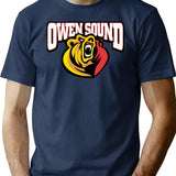 Owen Sound Attack Classic T Shirt T-Shirt for Men & Women, T-Shirts Graphic Tee - Navy