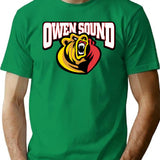 Owen Sound Attack Classic T Shirt T-Shirt for Men & Women, T-Shirts Graphic Tee - Green