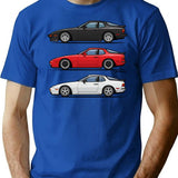P 944 951 Turbo Trio T-Shirt for Men & Women, T-Shirts Graphic Tee - Blue