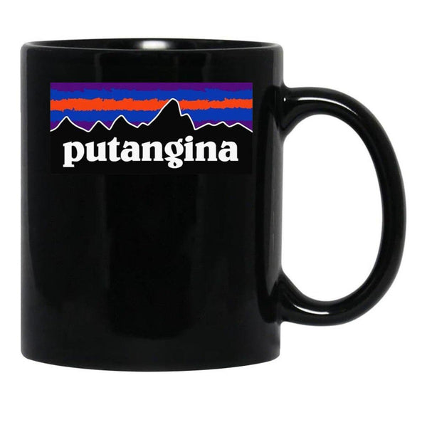 PUTANGINA Logo Black Coffee Mug, Gift Coffee Mug - Black